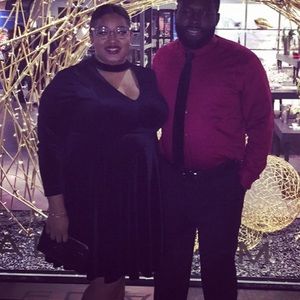 Black Velvet Cocktail Dress